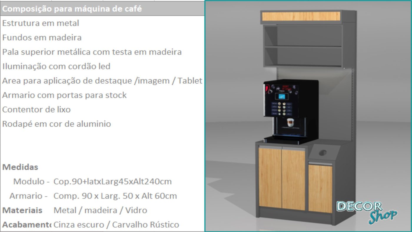 Módulo Máquina Café