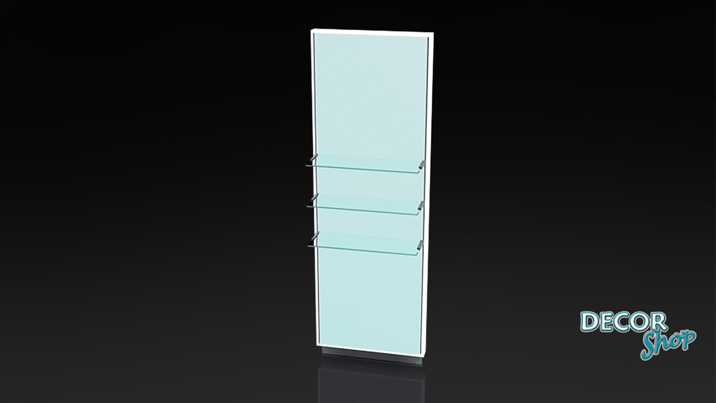 Linha Retro Iluminada com 3 Prateleiras em Vidro