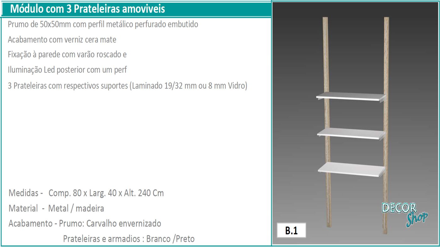 Módulo 3 Prateleira
