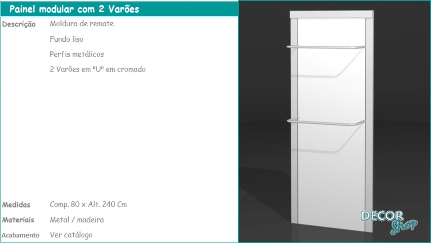 Painel Modular 2 Varões