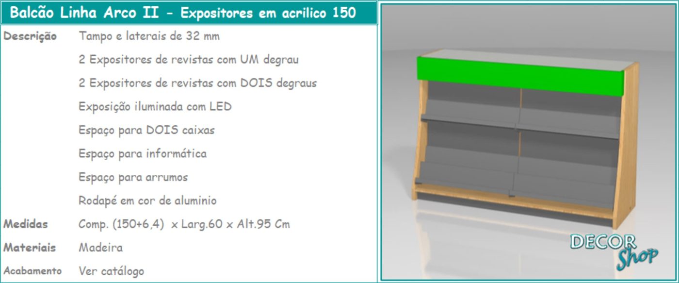 Balcão Linha Arco II