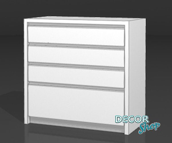 Armário De 90cm Com 4gavetas