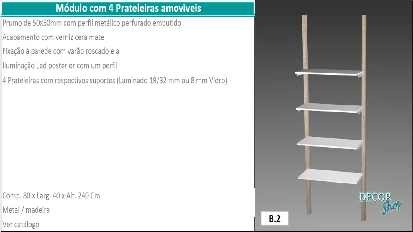 Módulo 4 Prateleiras