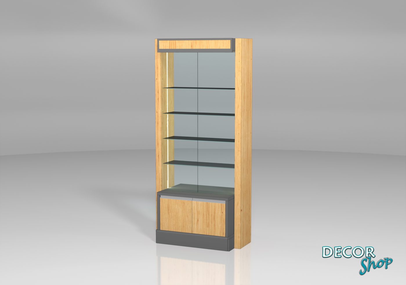 Vitrine de Montra com Armário