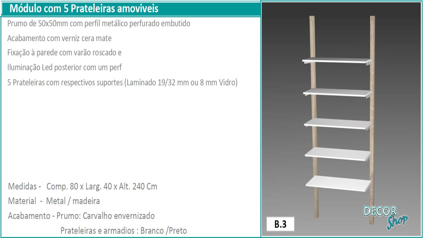 Módulo 5 Prateleira