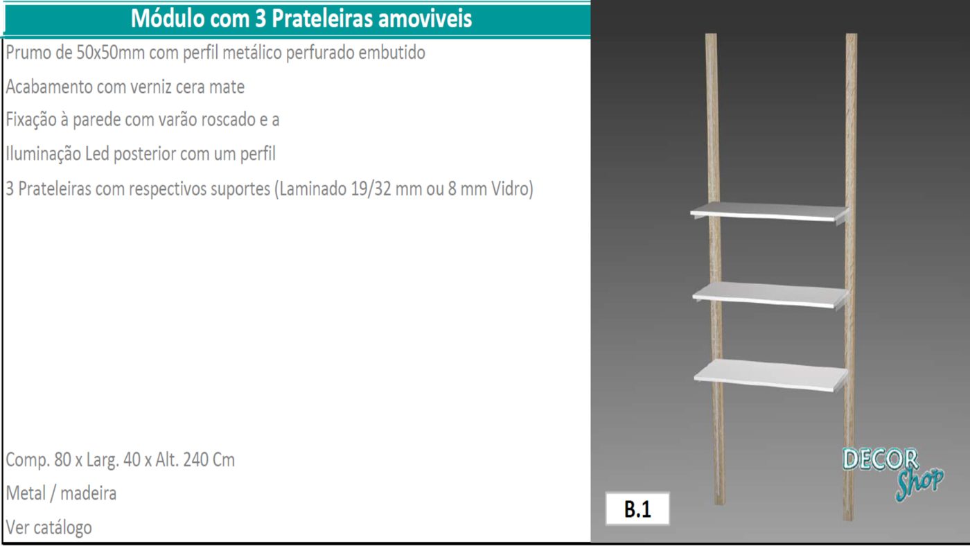 Módulo 3 Prateleiras