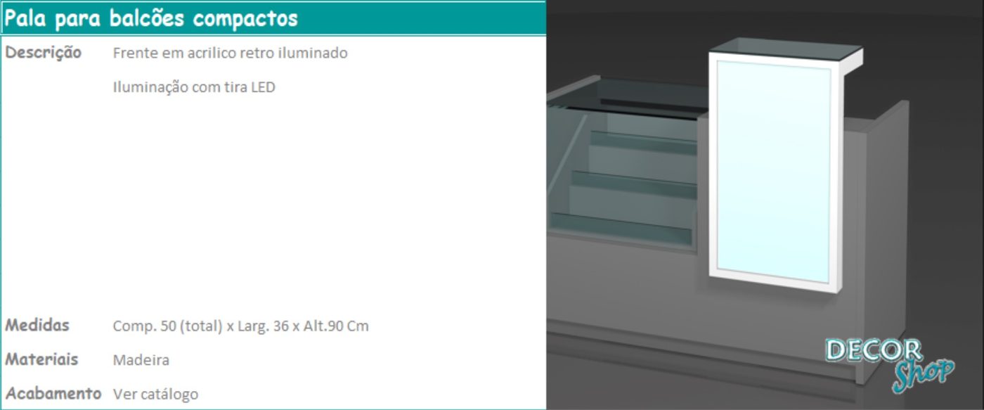 Pala para Balcoes Compactos