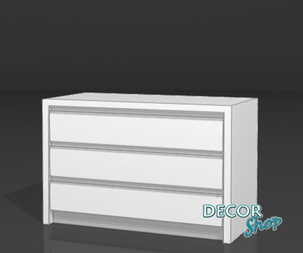 Armário De 60cm Com 3 Gavetas