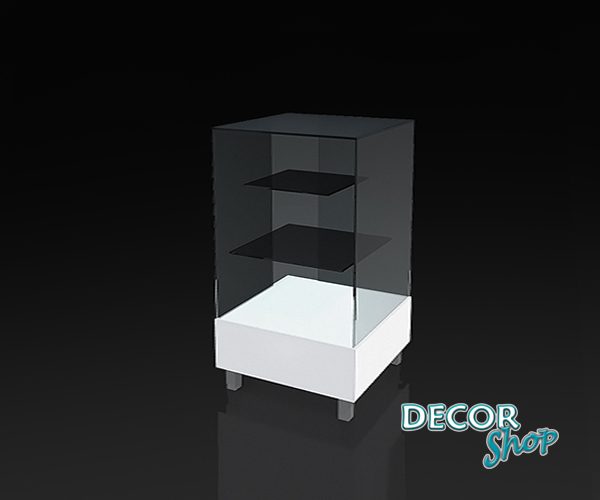 Balcao de canto com 60 cm de exposicao