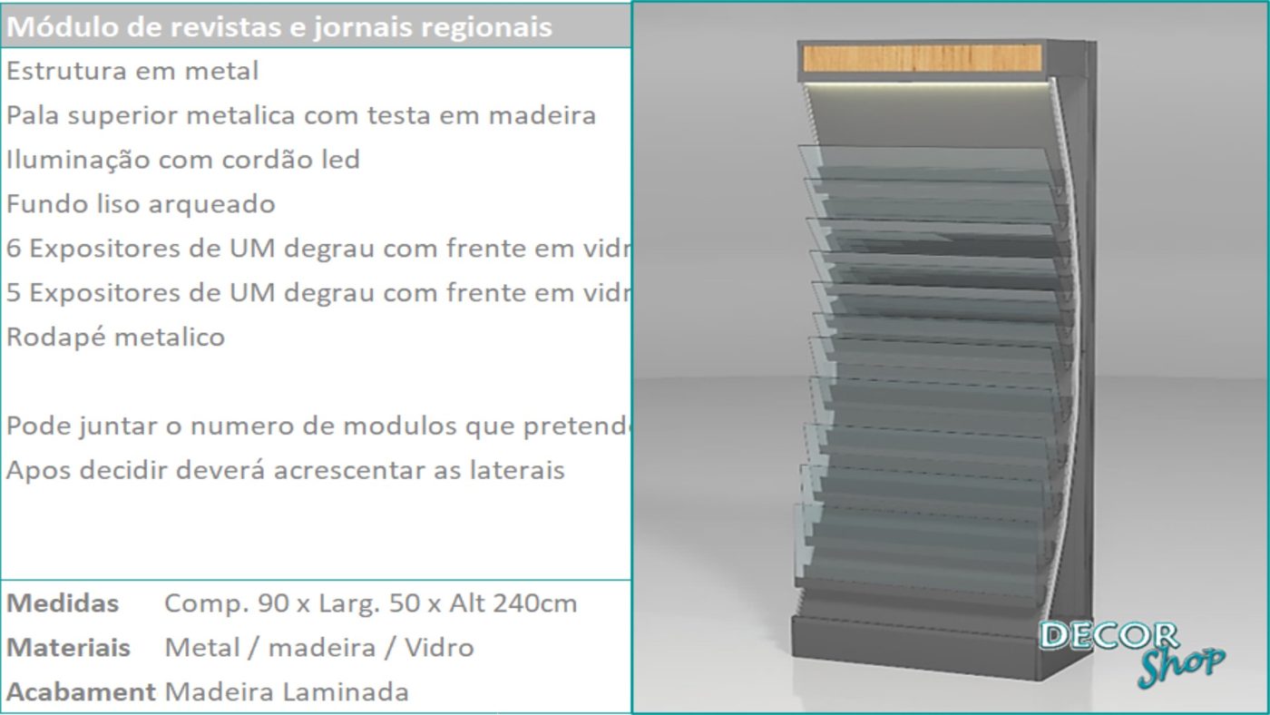 Módulo Exposição Revistas Jornais Regionais