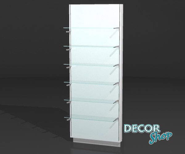 Linha retro iluminada com 6 prateleiras em vidro